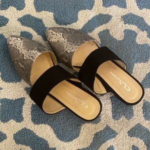 CL By Laundry Snake Print Flats